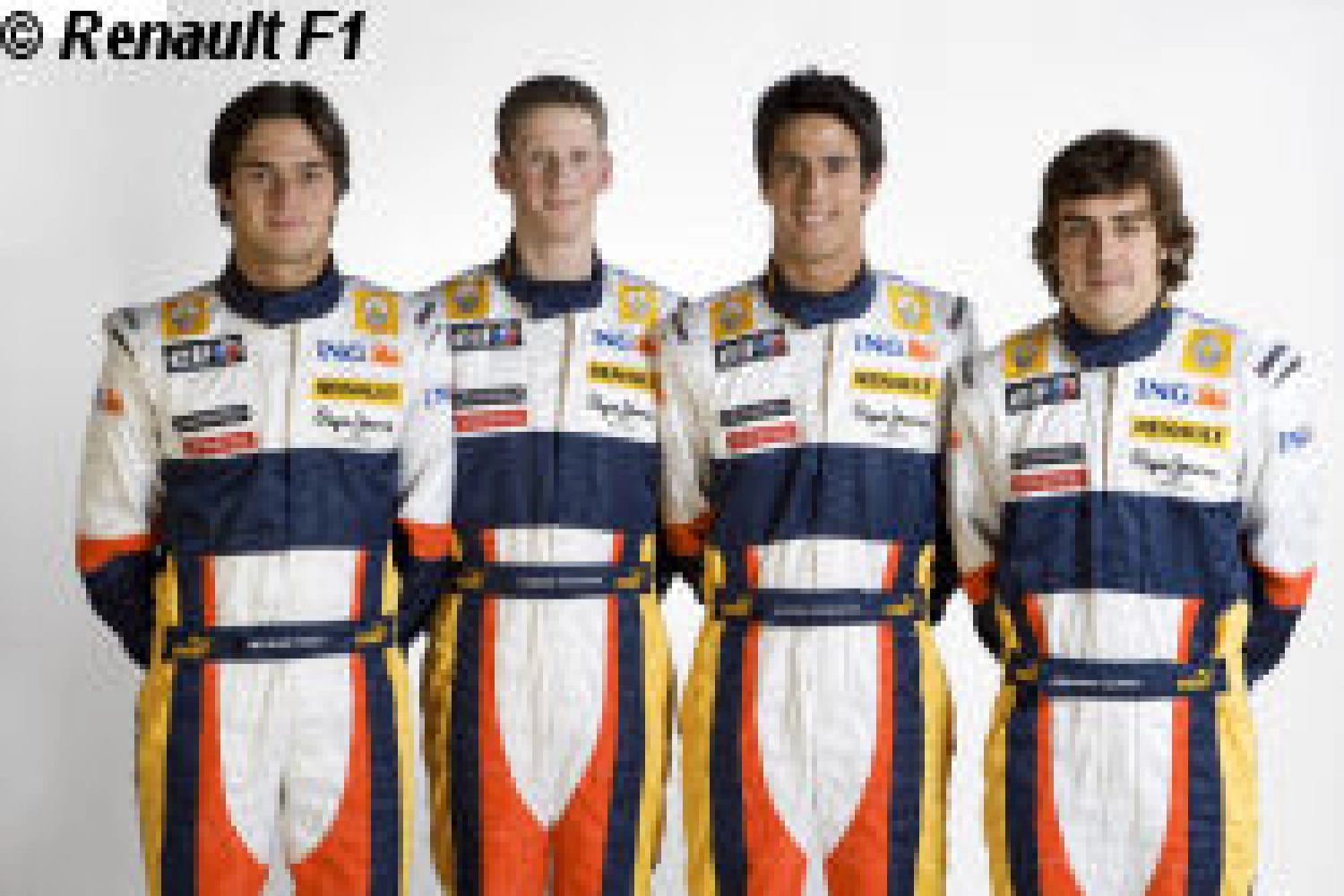 Warm-up laps for Renault in the Spanish heat