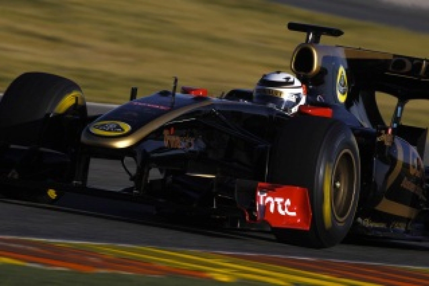 Räikkönen is back behind the wheel of a F1 car