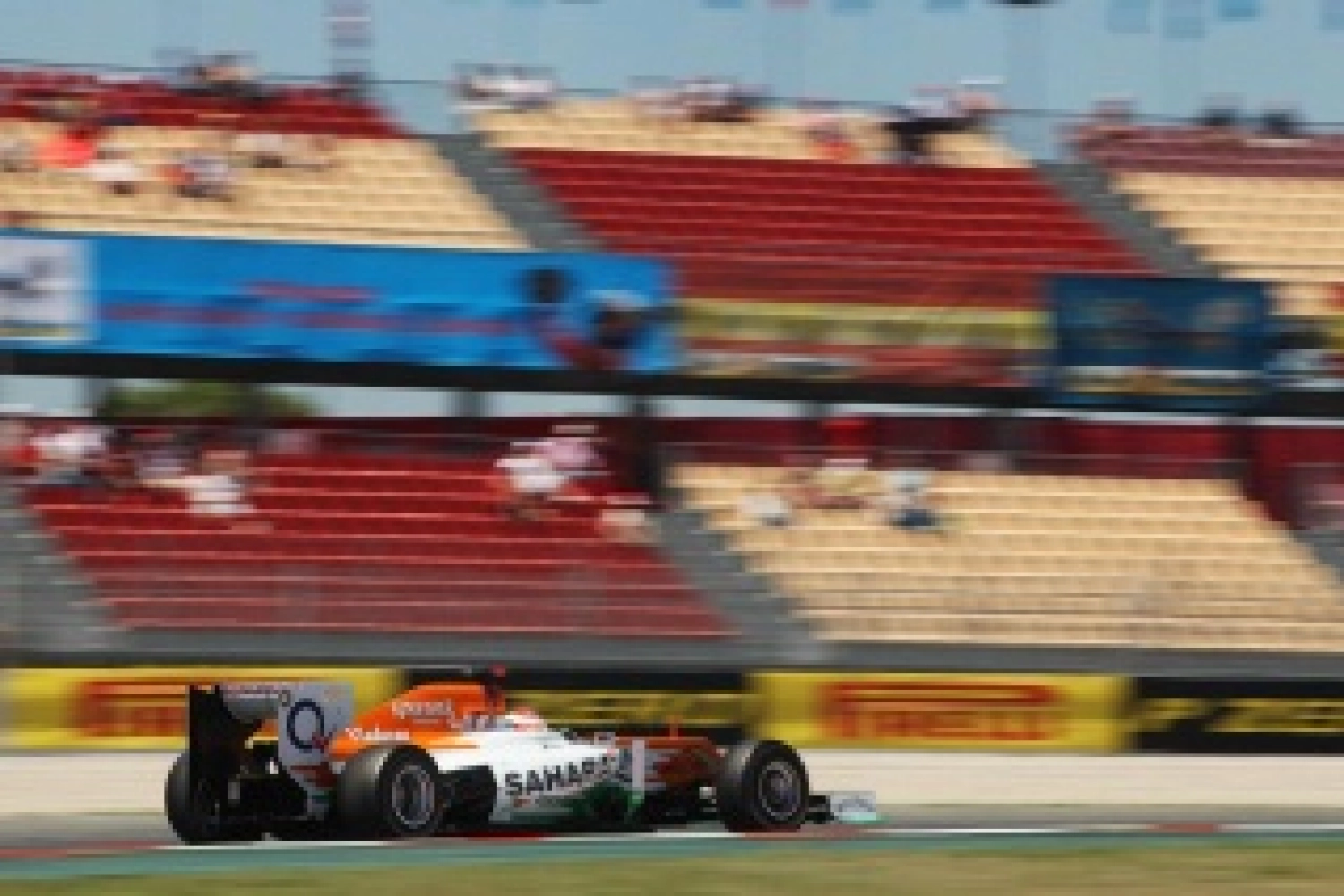 Saturday: the Force India drivers gave it their all
