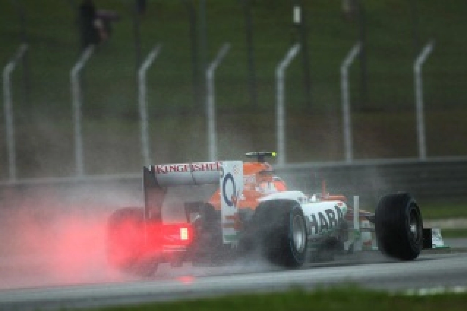 Friday: Little running in the rain for Force India