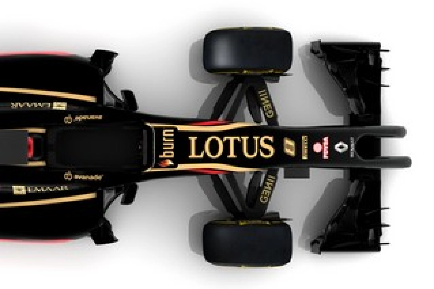 Lotus E22: a nose and horns that make people talk