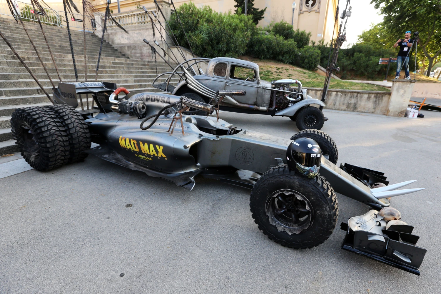 Lotus goes into Mad Max mode in Barcelona