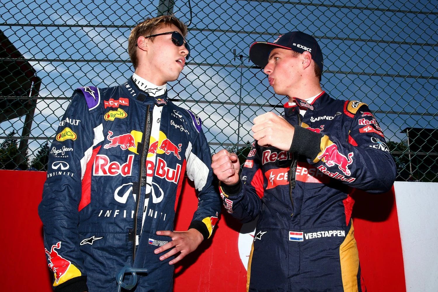 Max Verstappen and Daniil Kvyat swap places in Spain