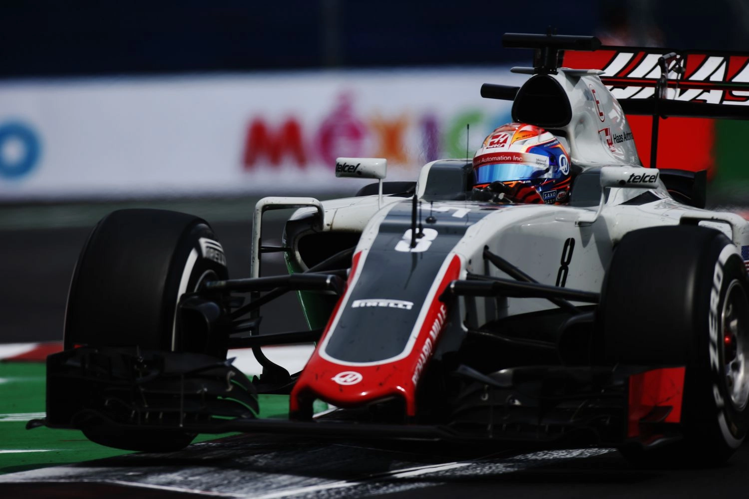 Haas and Romain Grosjean in trouble in Mexico City