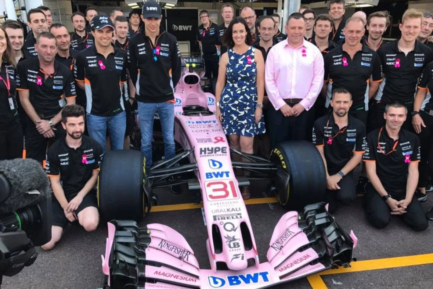 Sahara Force India joins the fight against breast cancer