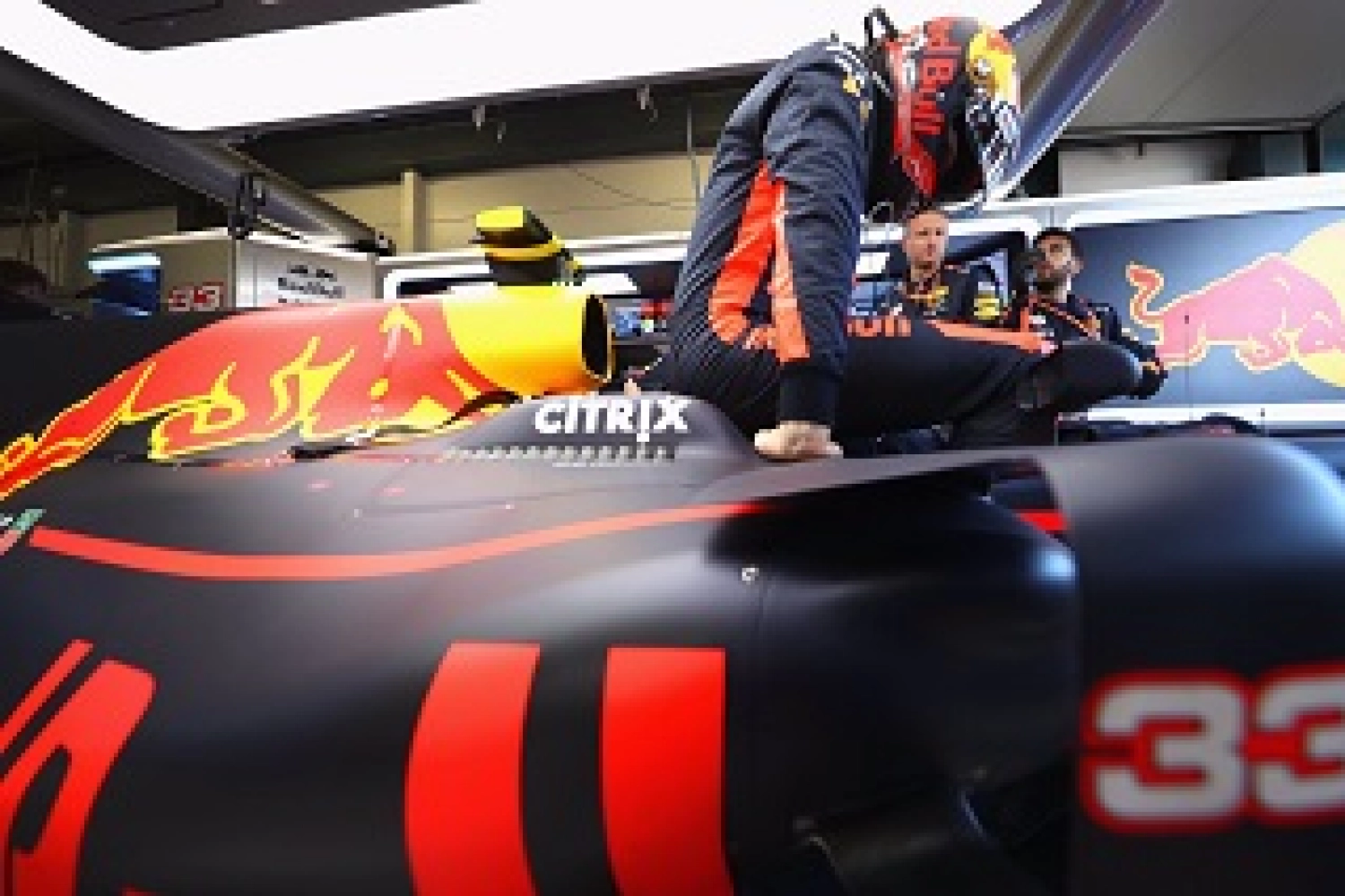 Max Verstappen rises from the waves in Shanghai