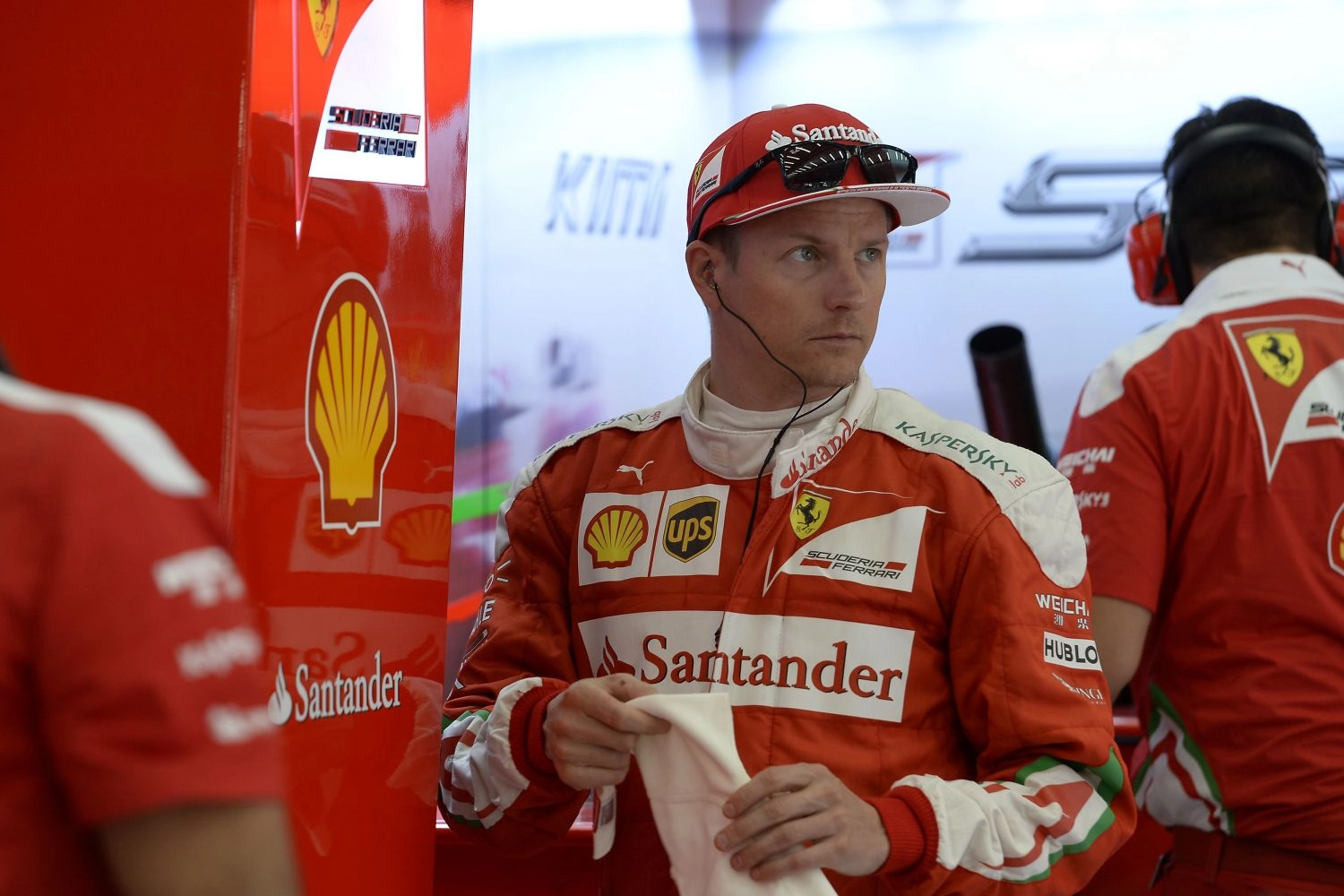 Räikkönen already at the wheel of the new Ferrari