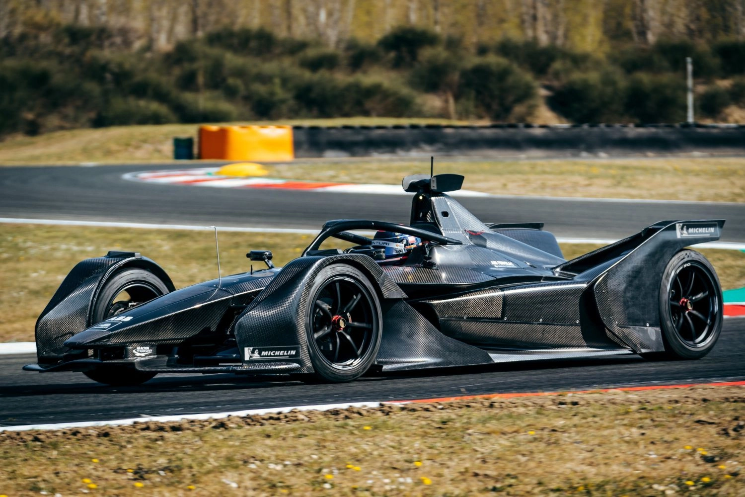 The Mercedes Formula E took to the track