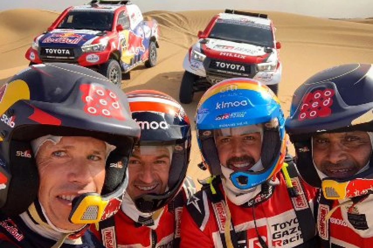 Warm-up for Fernando Alonso at the Rallye du Maroc
