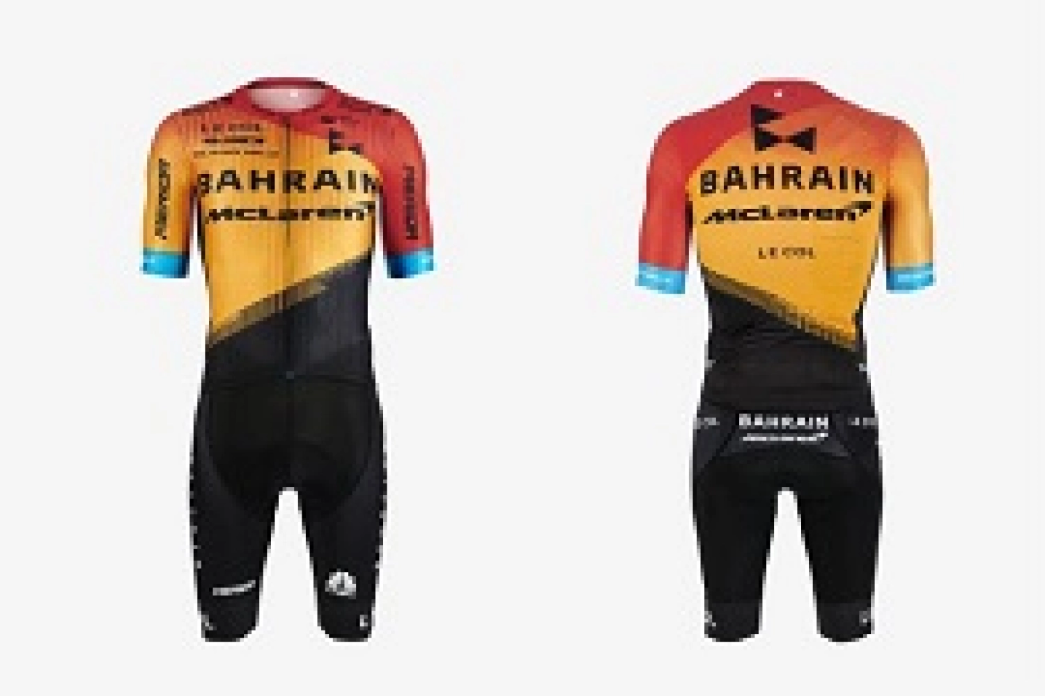 A cycling team in McLaren colors