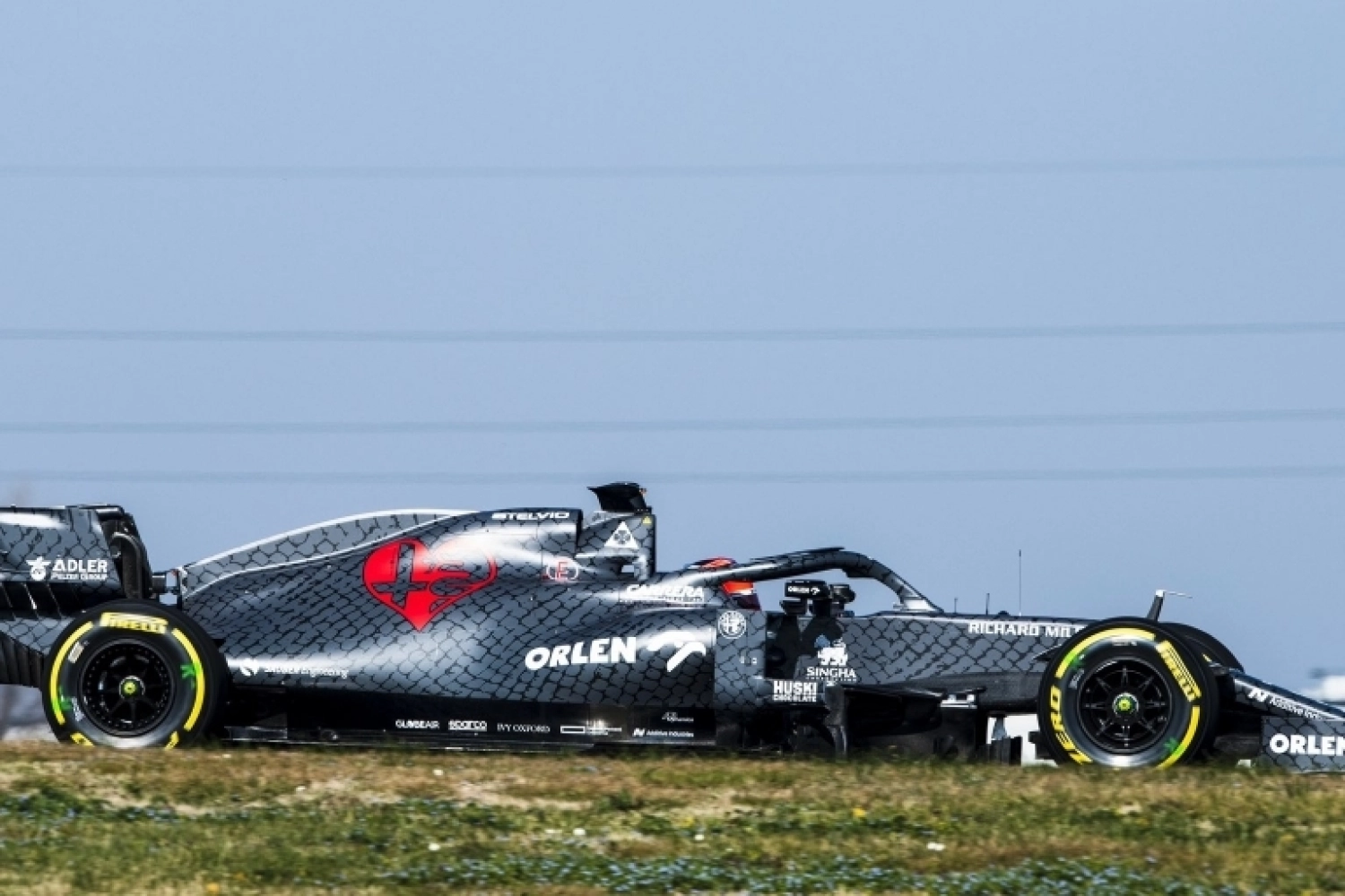 The C39 on track with a… special livery!