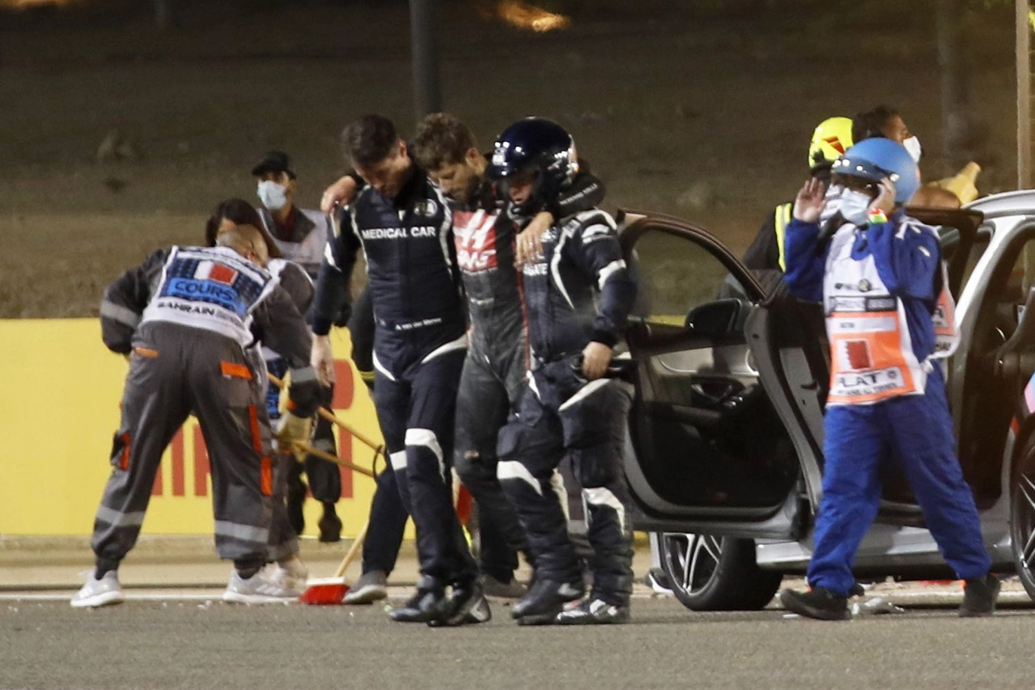 Bahrain Grand Prix – Romain Grosjean a miracle survivor after a huge crash and fire!