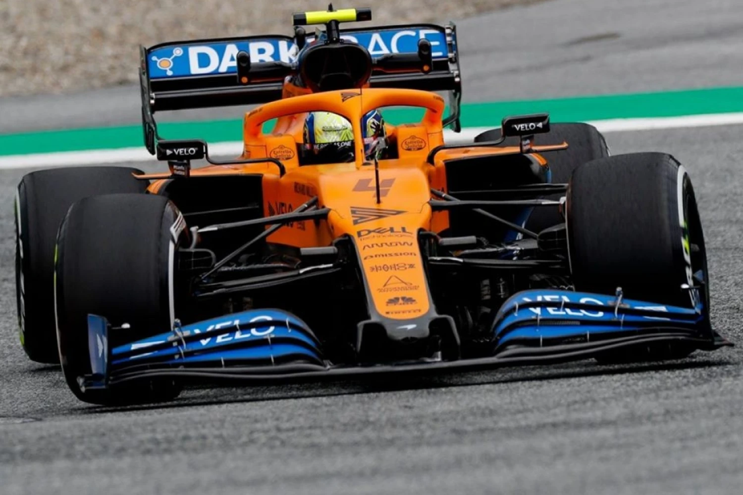 Norris will start from the last row on the grid