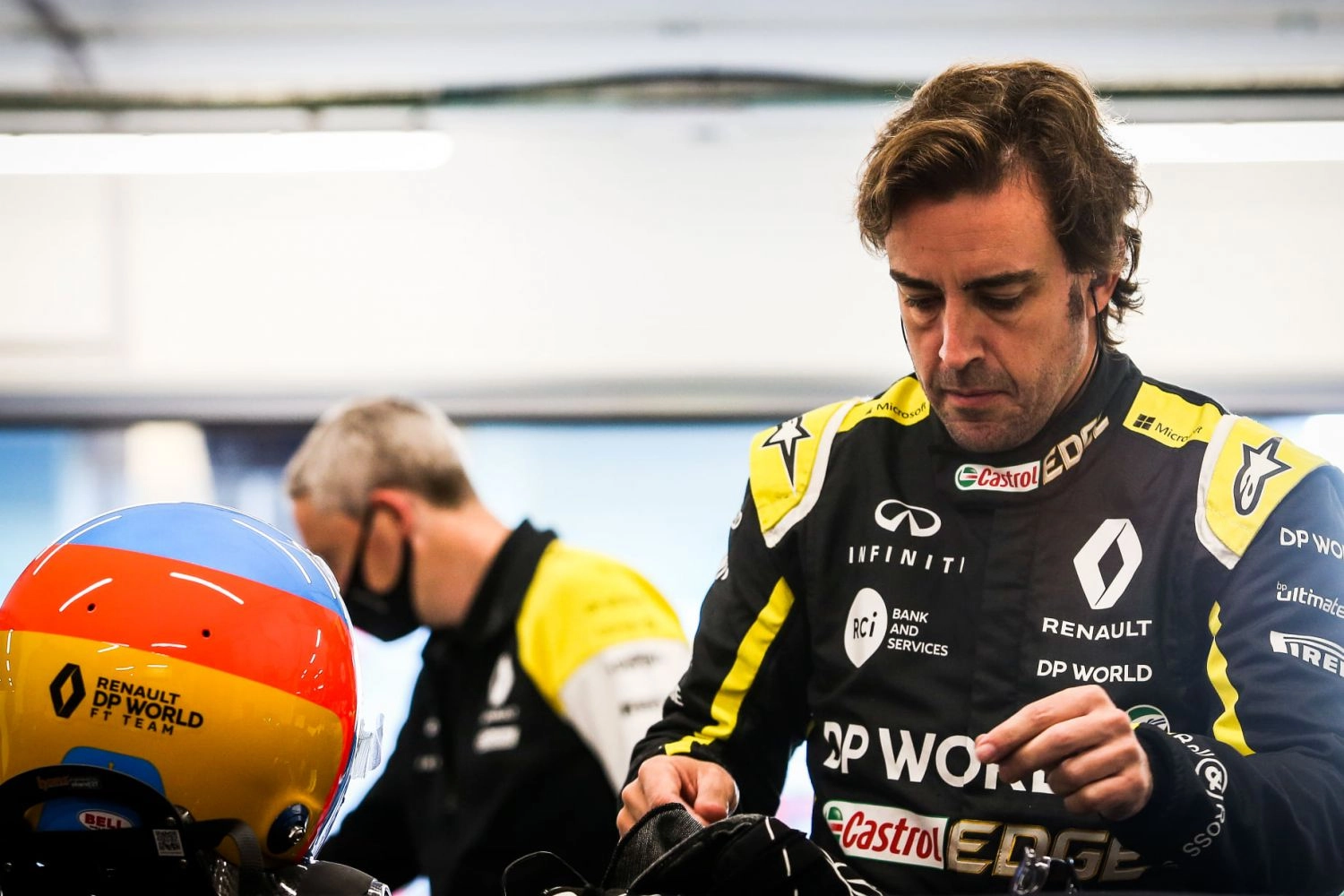 Before 2021, first test session for Alonso with Renault