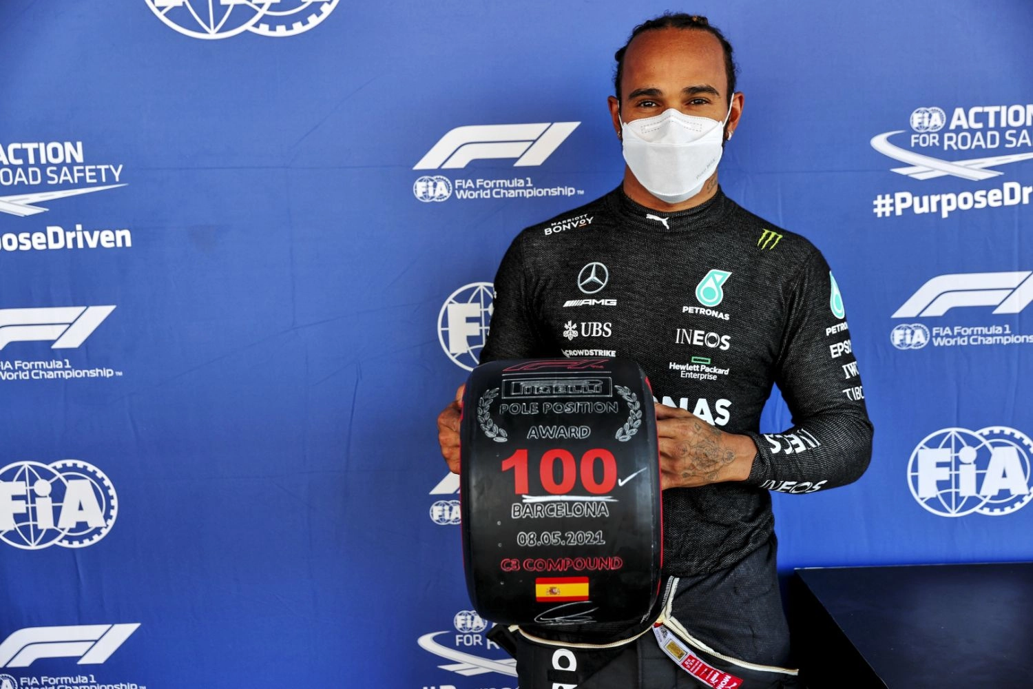 100 pole positions for Lewis Hamilton!