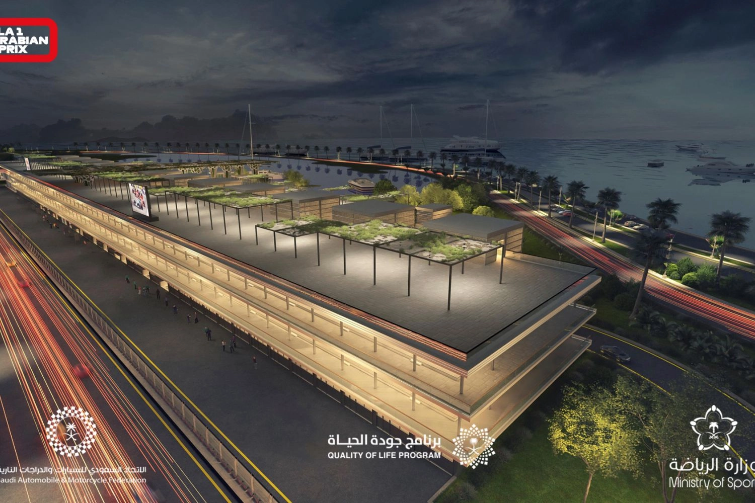 The future stands of the Jeddah circuit have been unveiled