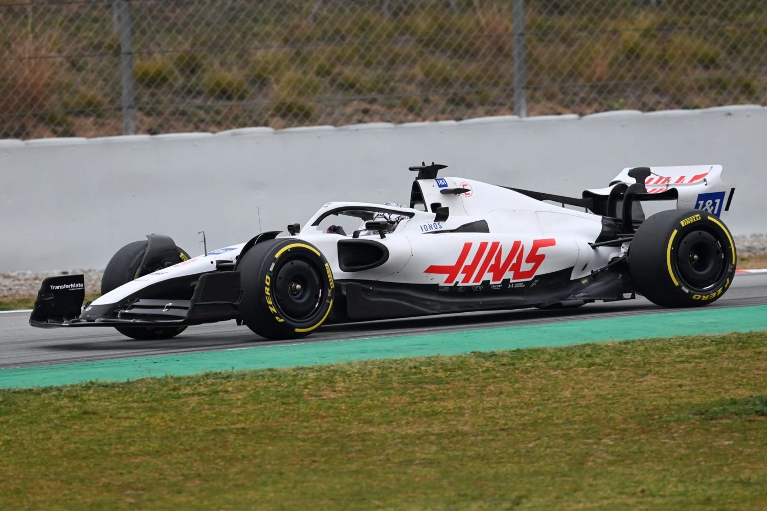 Haas now races without the Russian colors or its sponsor Uralkali