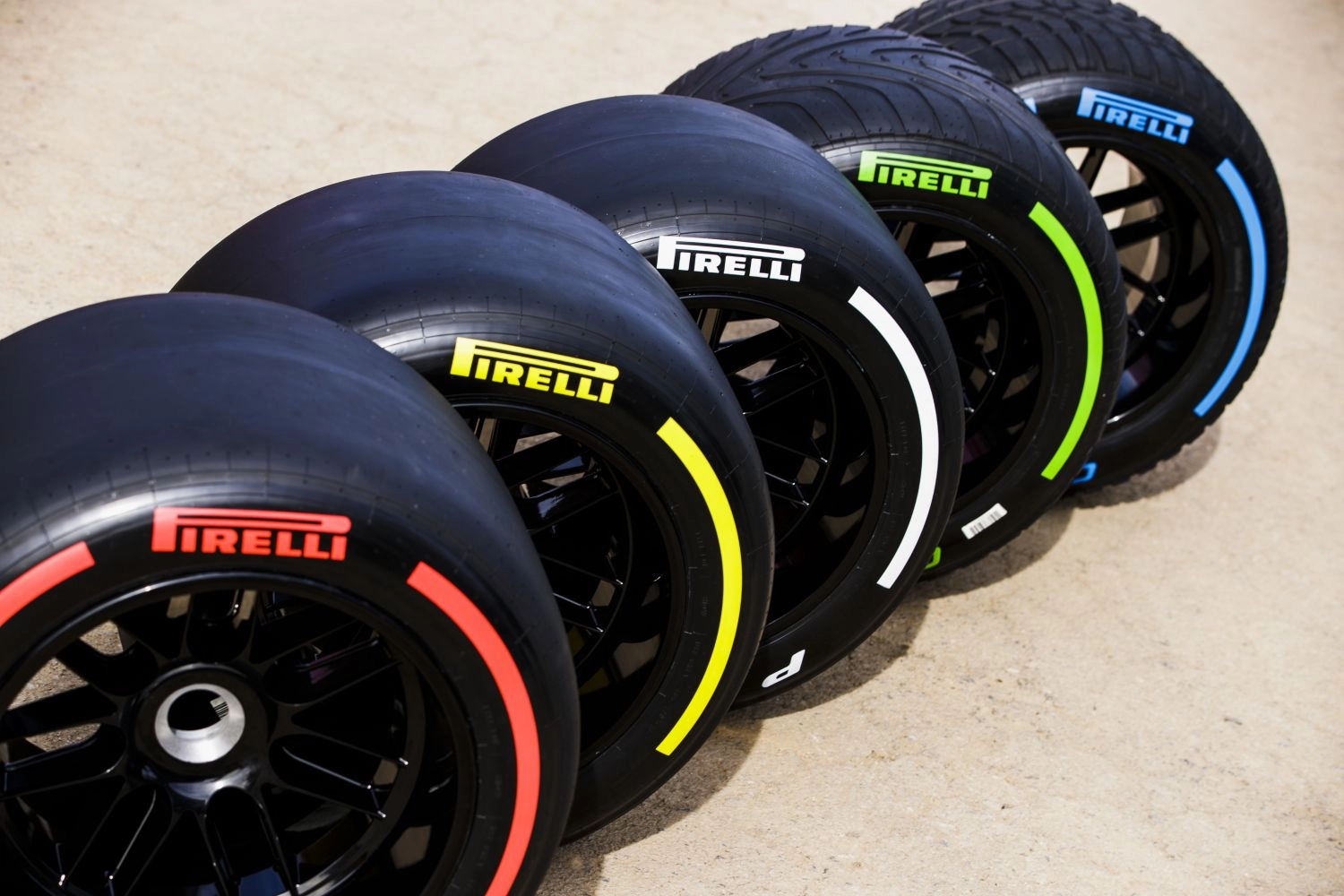 36 sets of tires per team brought by Pirelli for the three-day testing