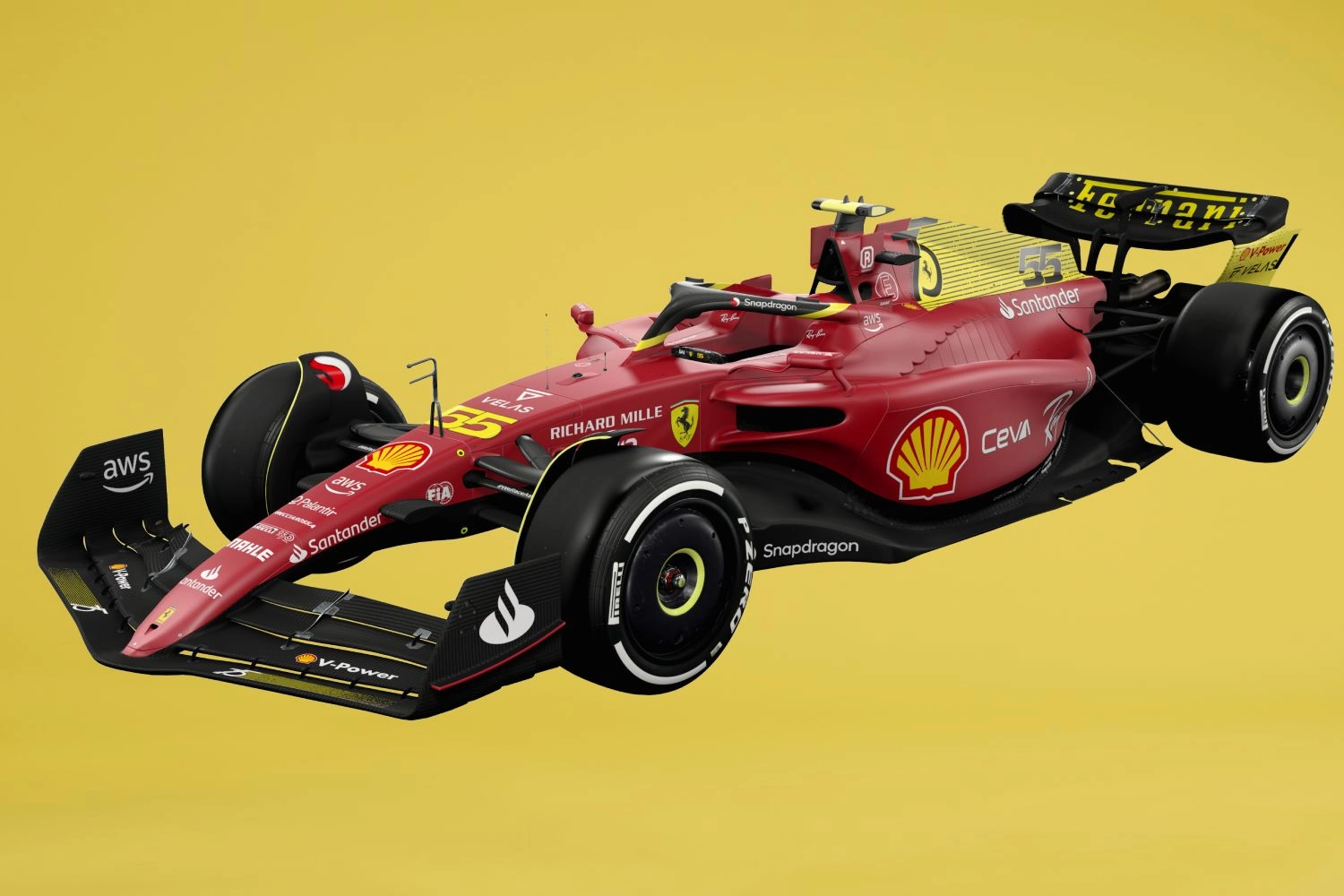 Ferrari finally unveils its special anniversary yellow livery!