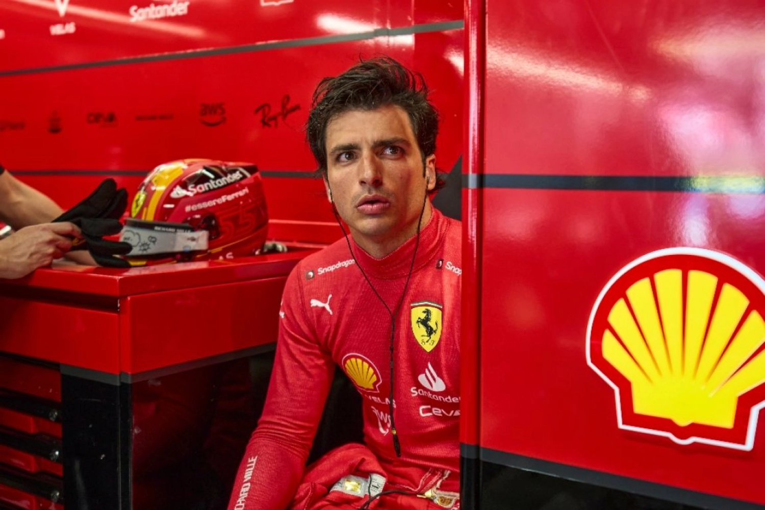 Carlos Sainz was lucky not to have been hit after his mistake in Suzuka