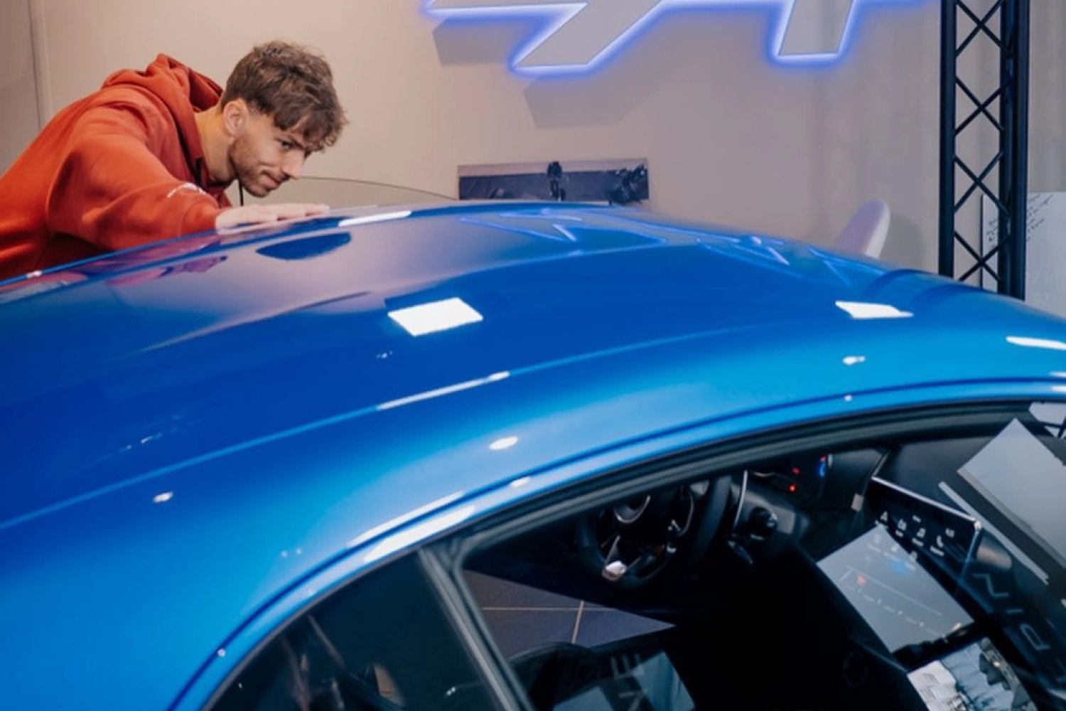 Gasly received his new company car