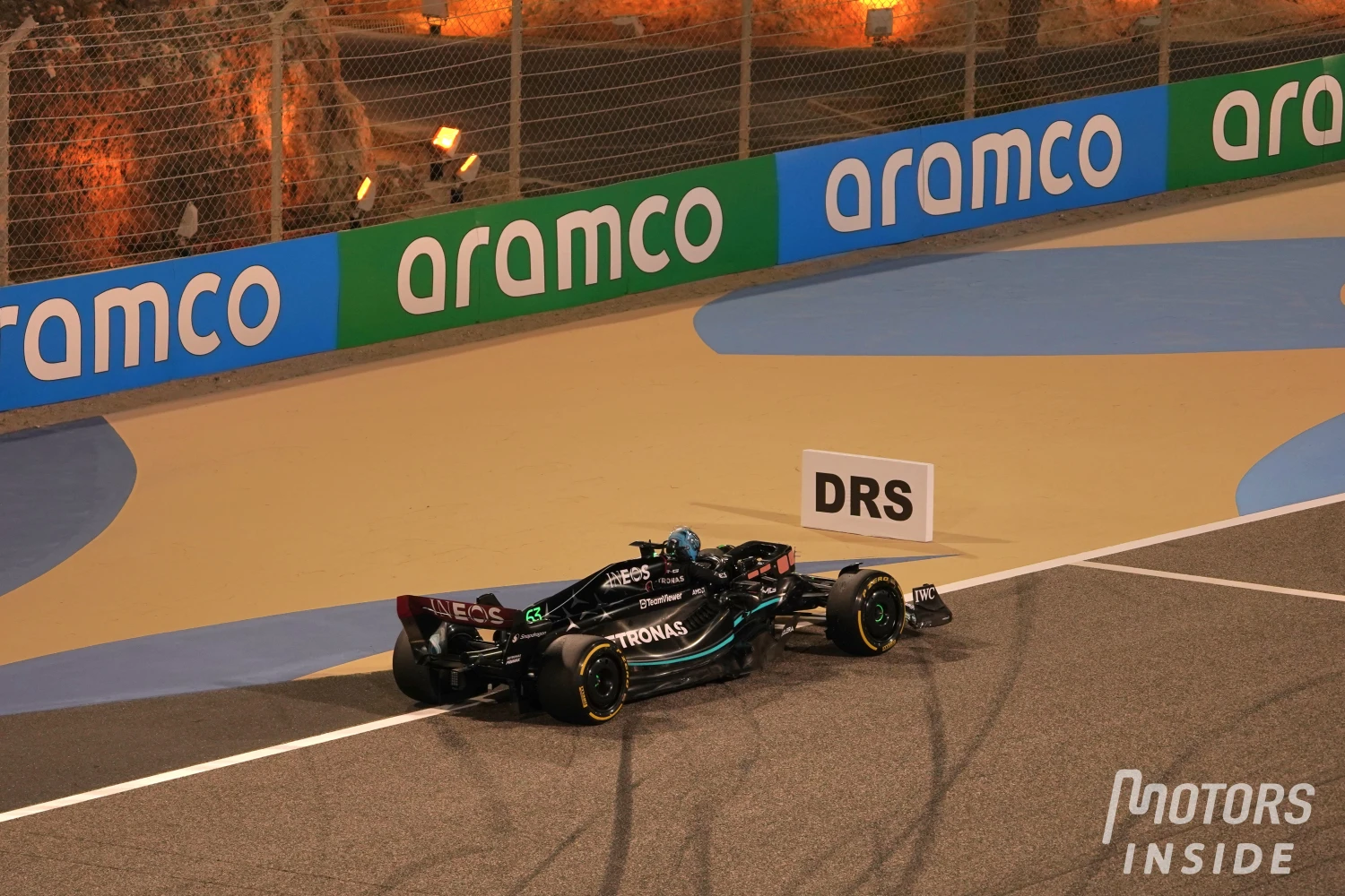 End of premature testing for Mercedes, on this second day