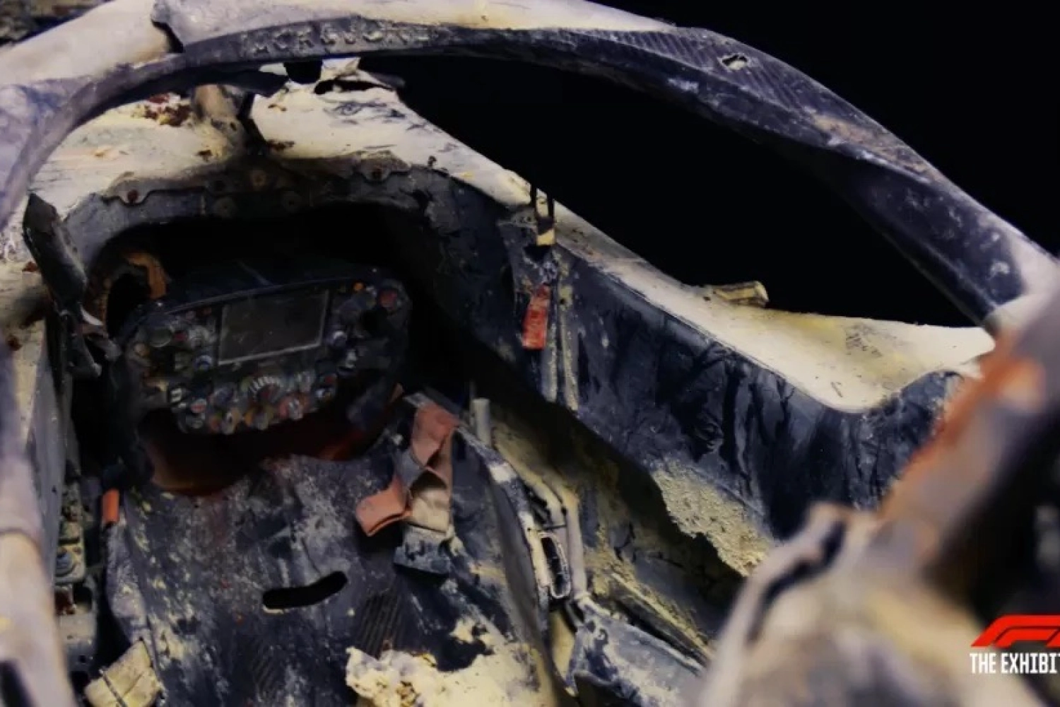 Romain Grosjean’s crashed car will be part of the F1 exhibition