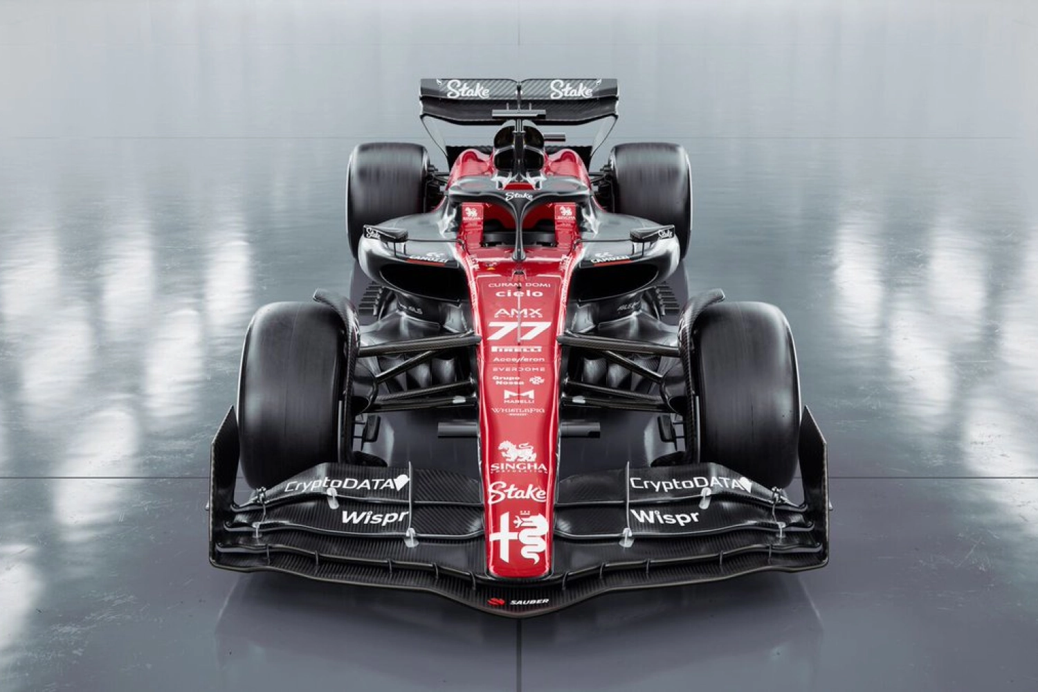 Alfa Romeo unveils their 2023 livery adorned in red and black