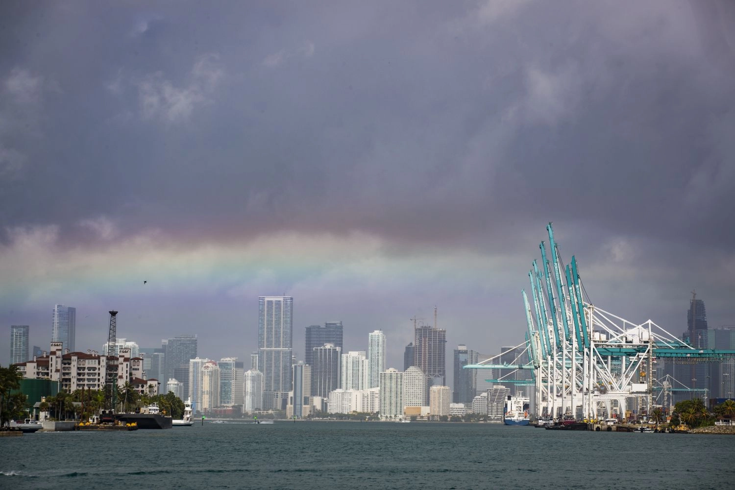 The Miami Grand Prix circuit is flooded
