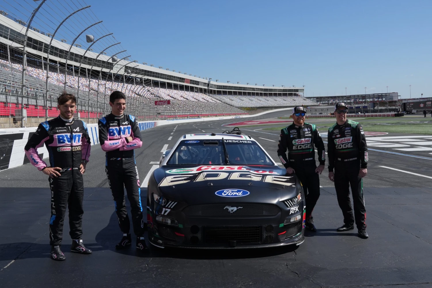 Ocon and Gasly tested a NASCAR car before the Miami Grand Prix