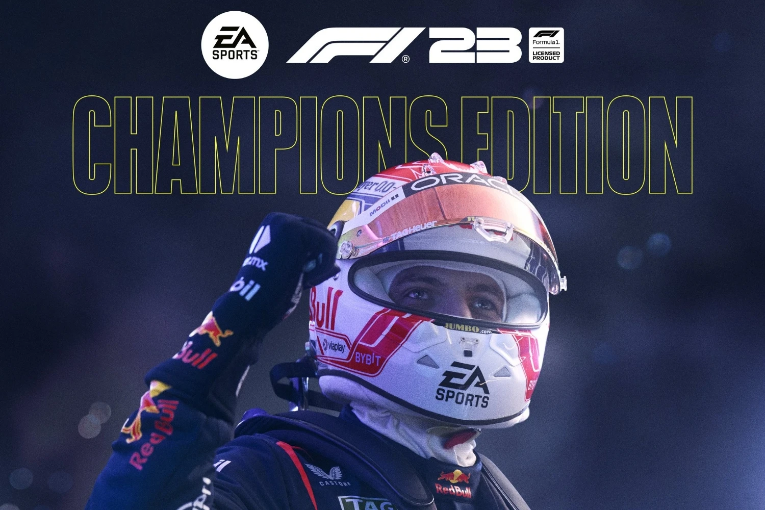 The cover of F1 23 presented