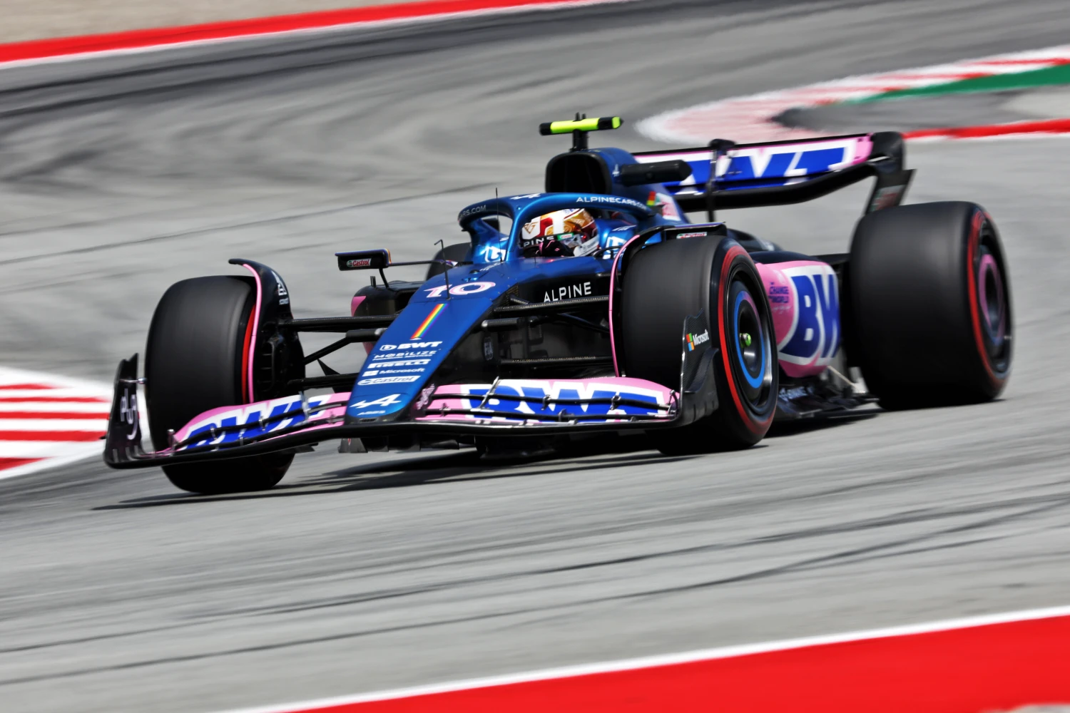 Pierre Gasly has a new engine in Barcelona