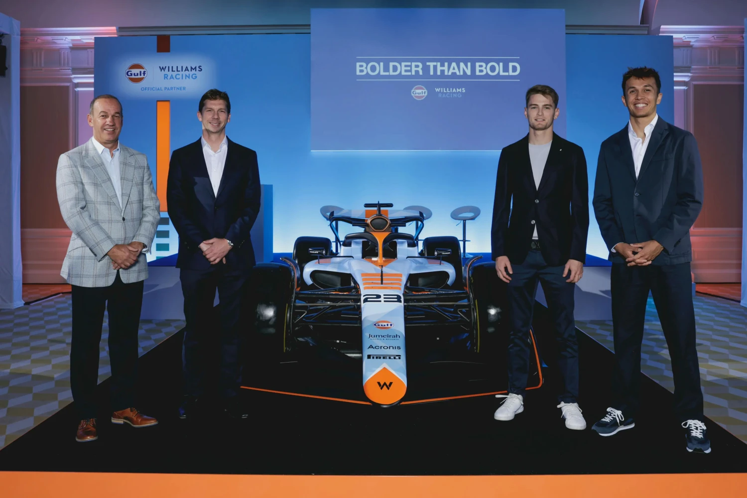 Williams presents its final Gulf livery for 3 Grand Prix races