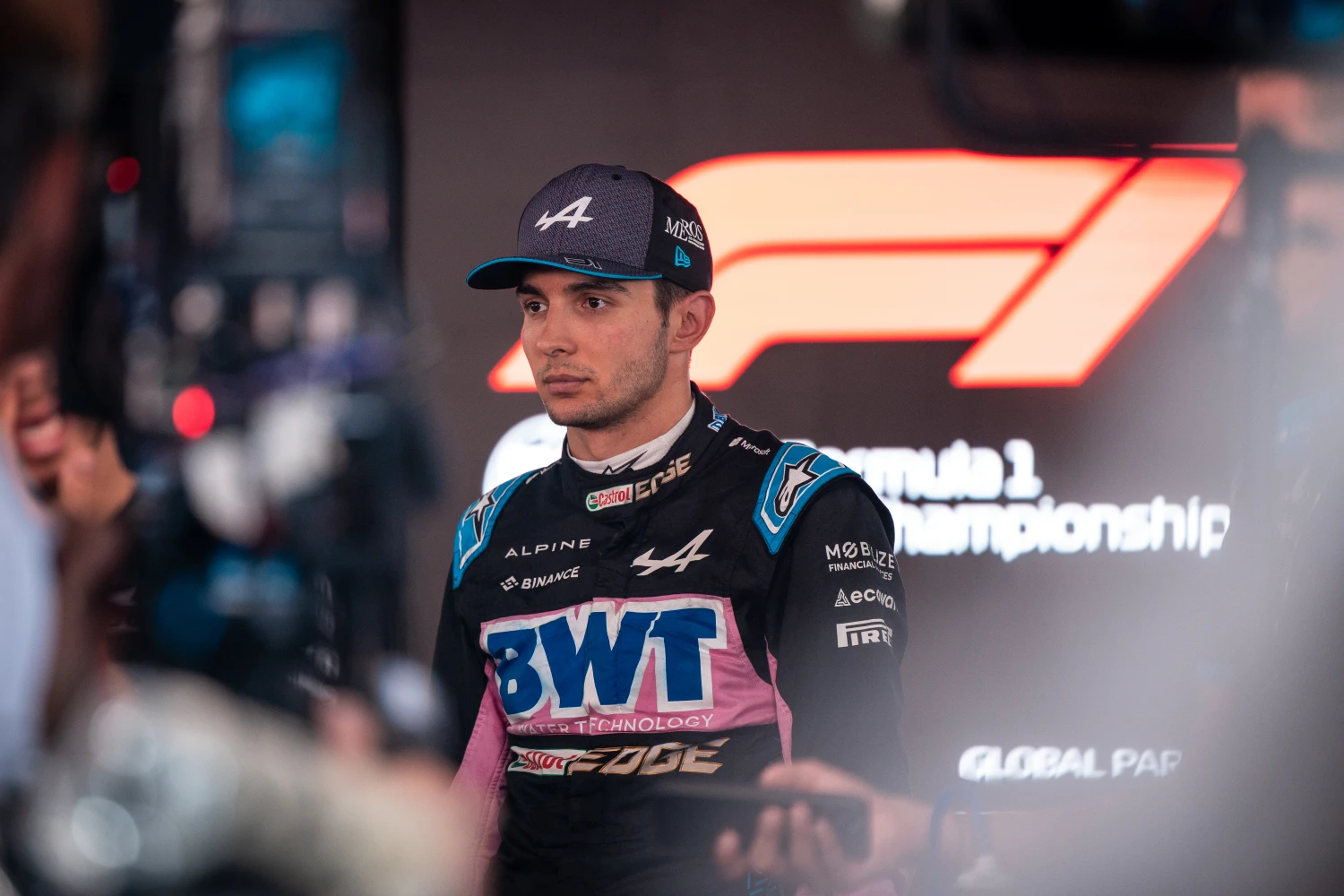 Esteban Ocon, disappointed after his retirement in Singapore