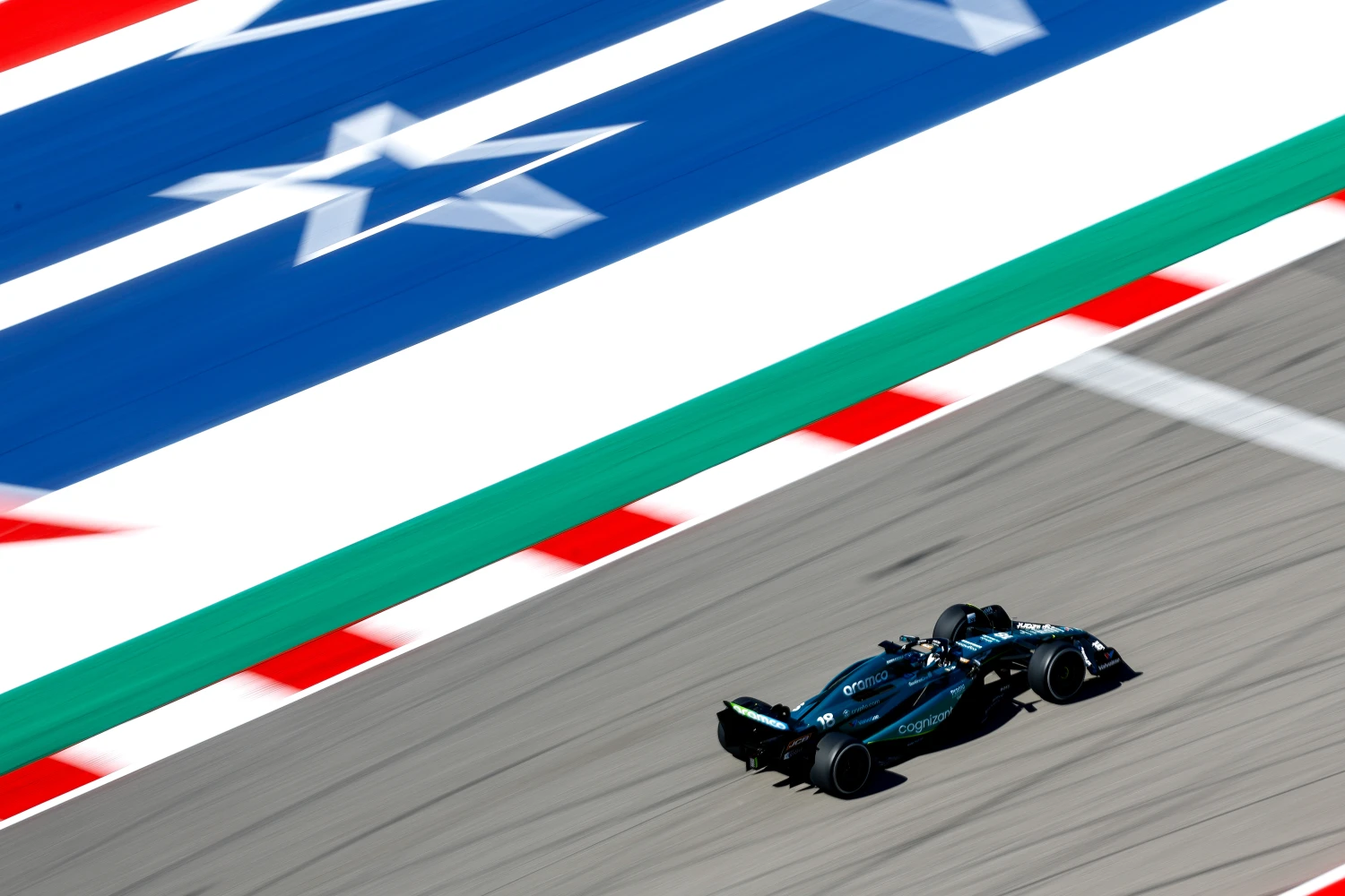 The two Aston Martins handicapped by the same problem in Austin