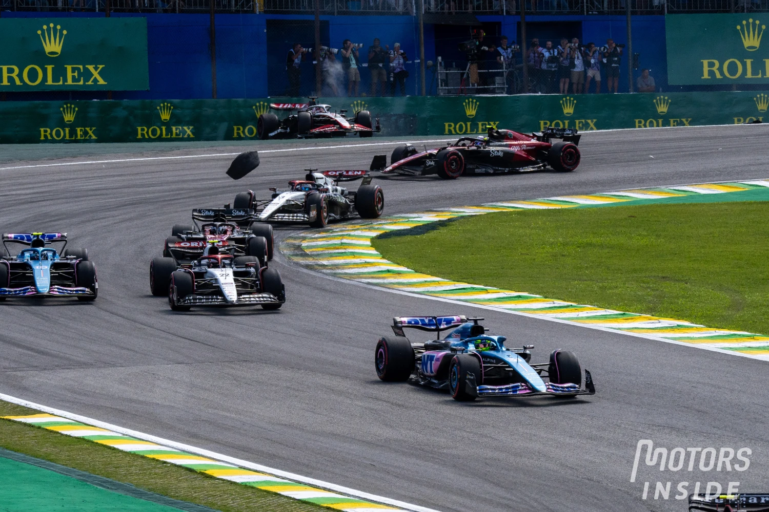 Race control may order a team to remove a damaged car from the track