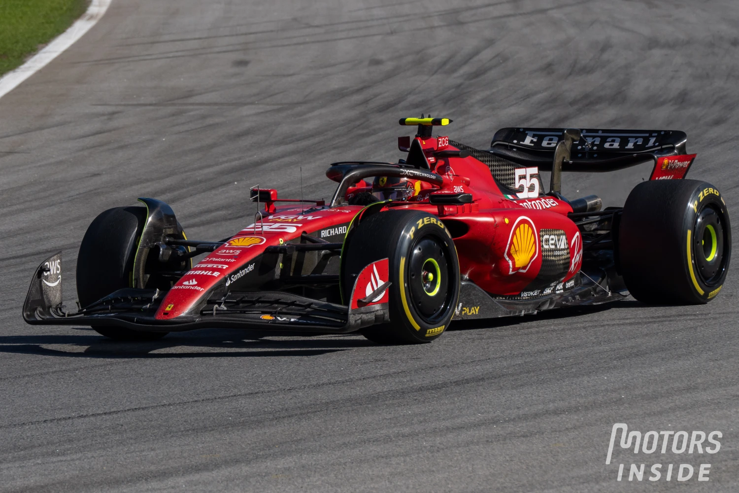 Carlos Sainz blames the clutch of the Ferrari at Interlagos