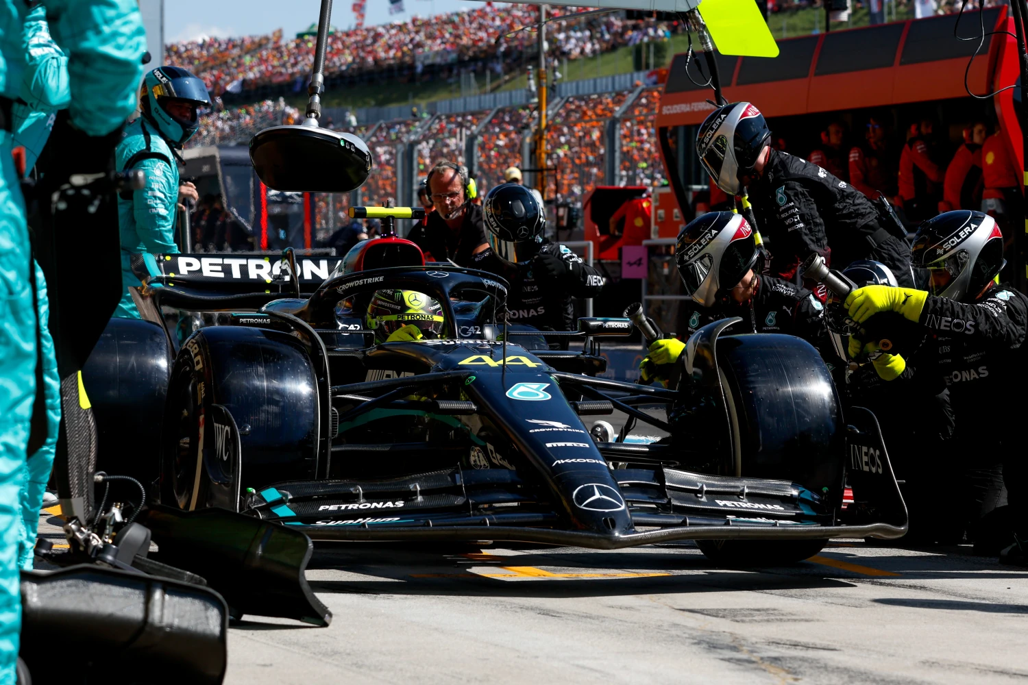 Lewis Hamilton will be “happy” to no longer drive the W14