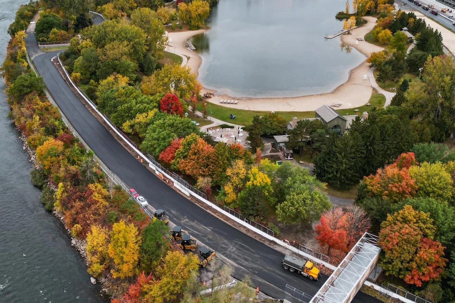 The Gilles Villeneuve circuit under construction until spring 2024