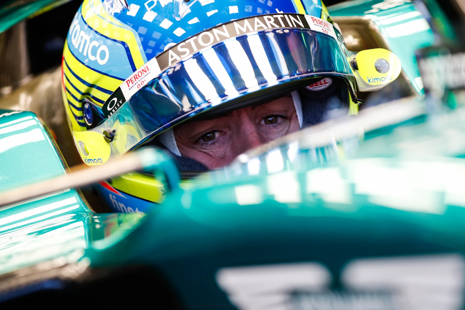 Fernando Alonso and Lewis Hamilton on track at Jerez for Pirelli tests