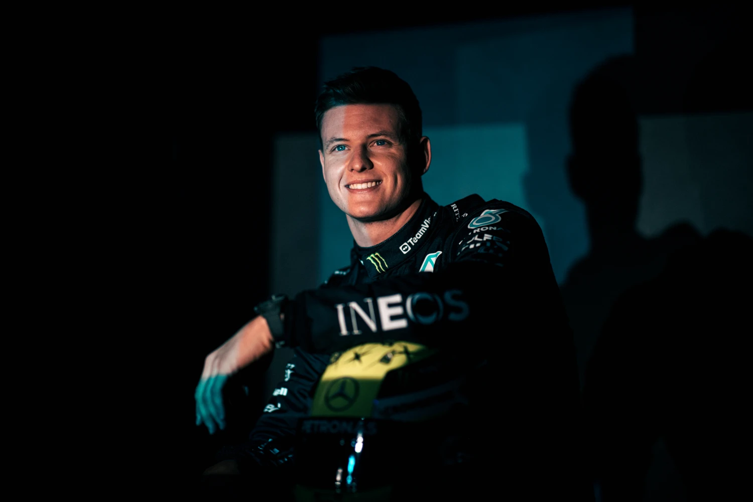 Mick Schumacher testing at Magny-Cours with Mercedes