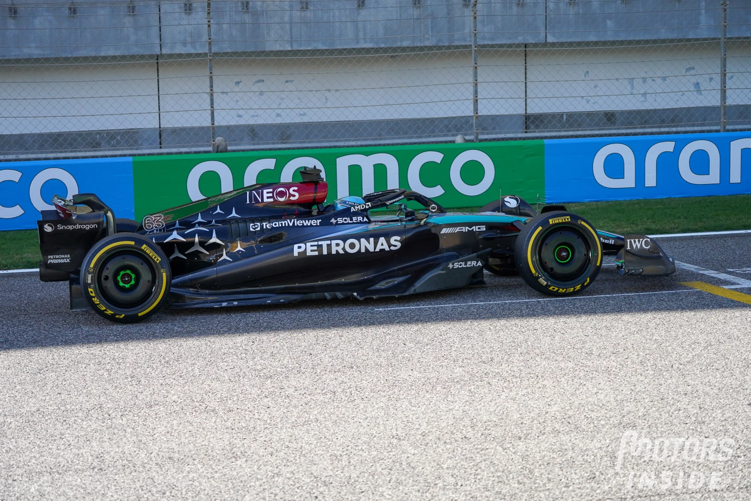 The Mercedes W15 is easier to drive overall, says George Russell