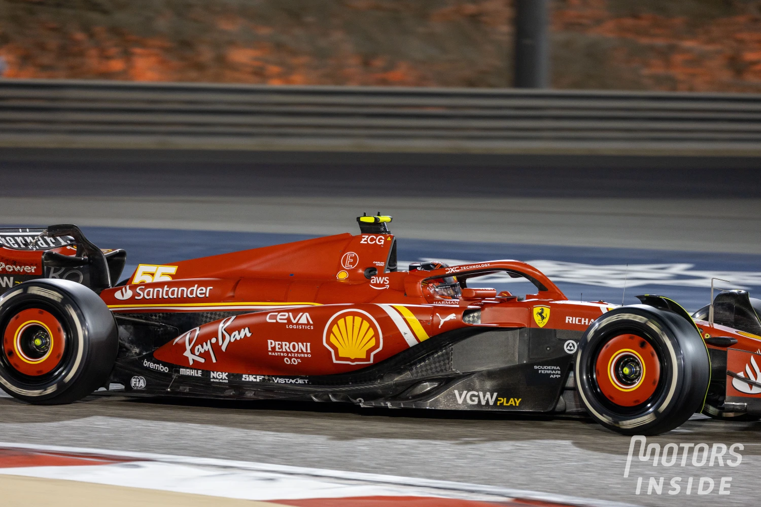Ferrari seems to have reduced its tire overheating issue