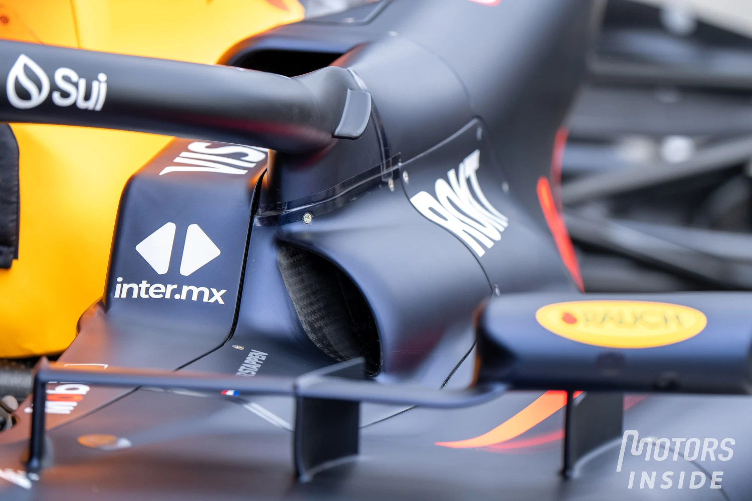 Red Bull adds another hole in its cooling system next to the cockpit