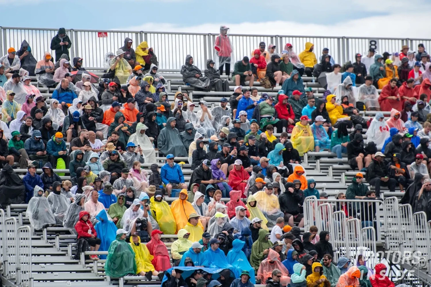 Stands evacuated and damage after a storm hit the Gilles Villeneuve circuit