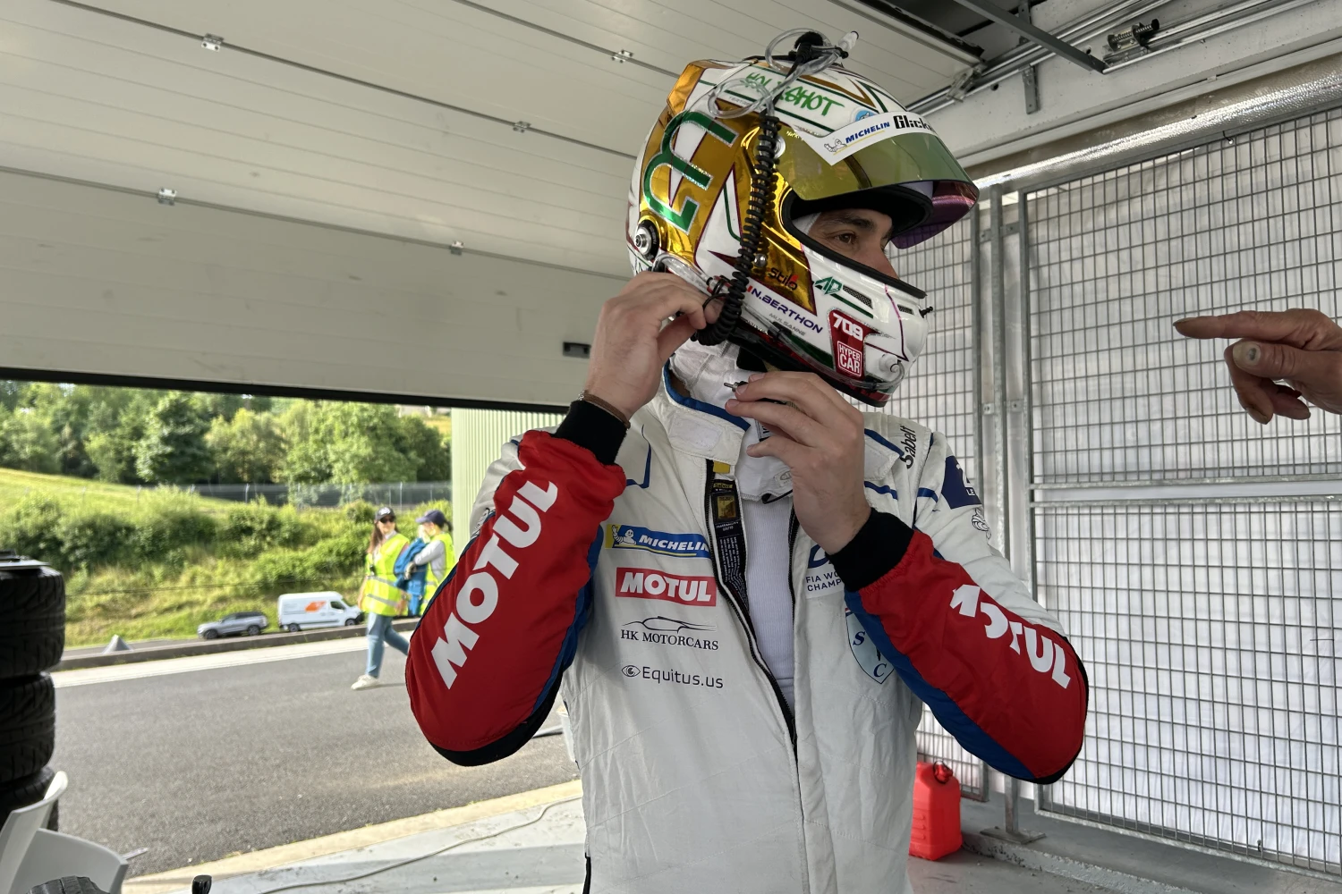 Nathanaël Berthon without a steering wheel to run his businesses