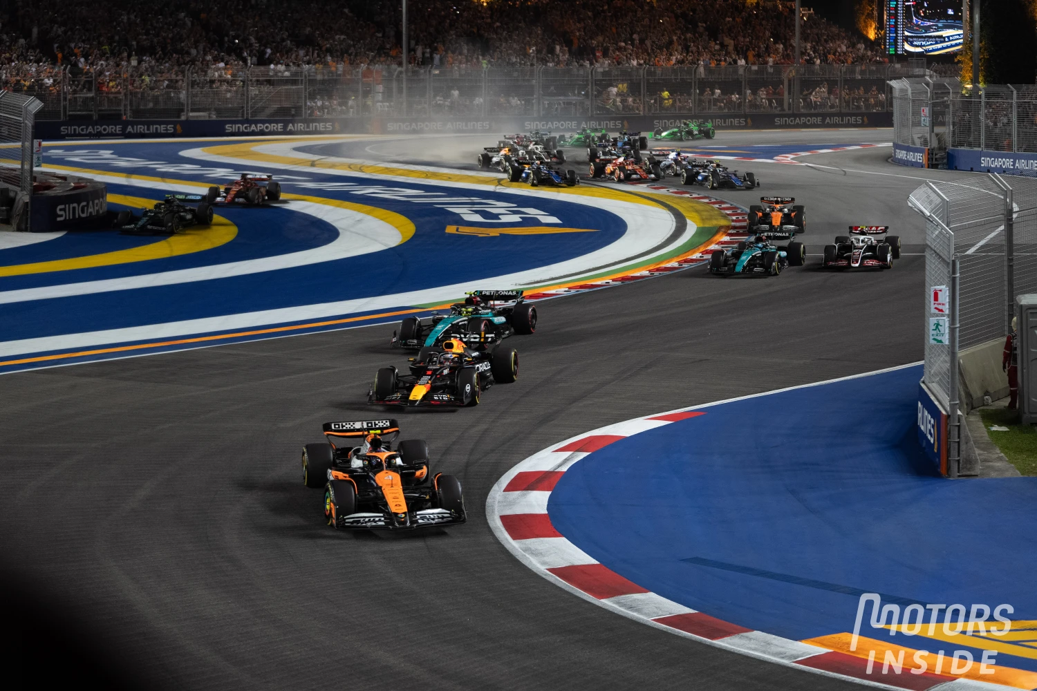 Lando Norris boosted after managing to keep his P1 starting from pole position