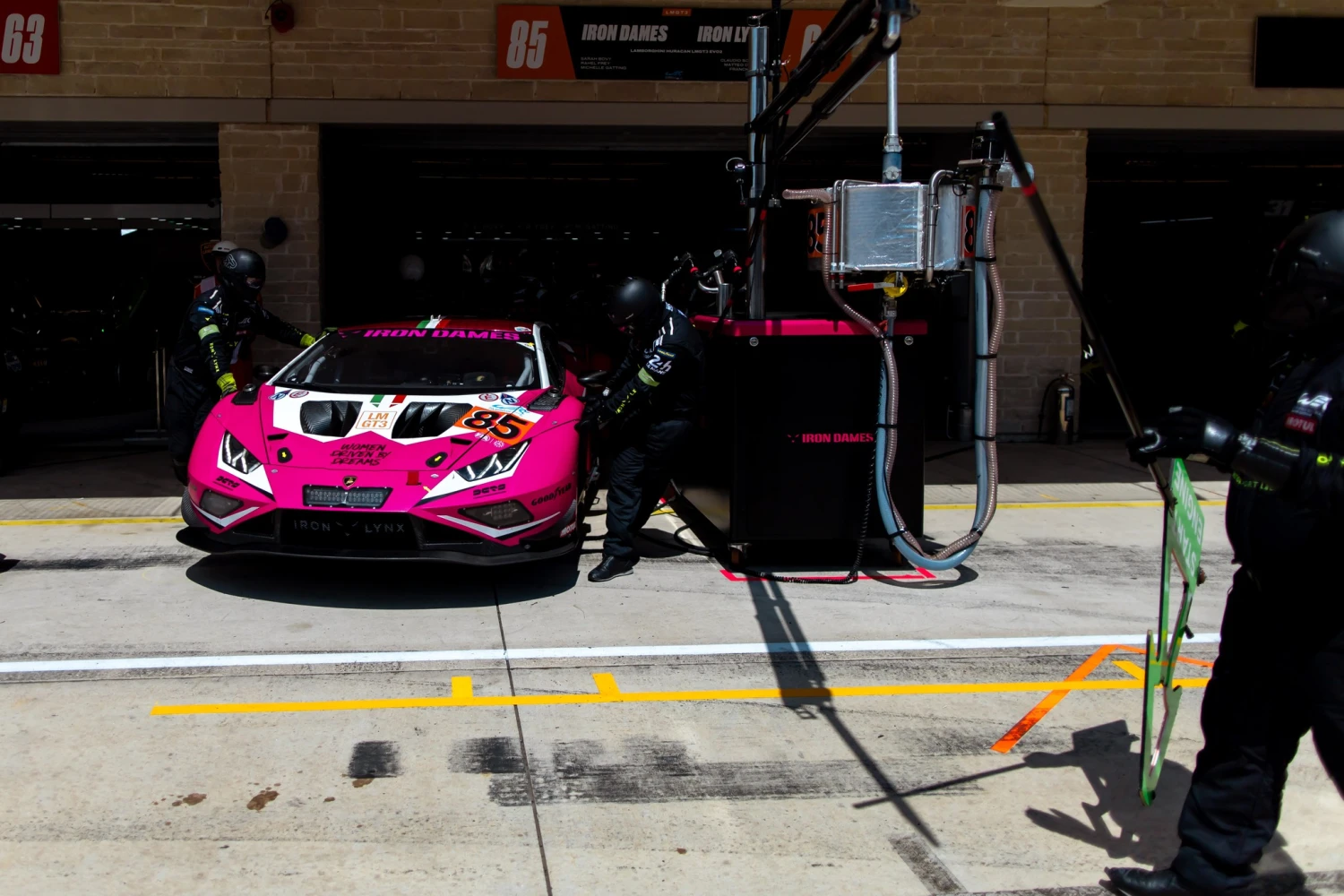 The Iron Dames had the pace to make the podium in Austin