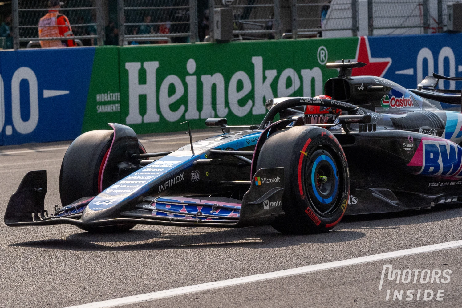 Esteban Ocon will start from the pit lane at the Mexican Grand Prix