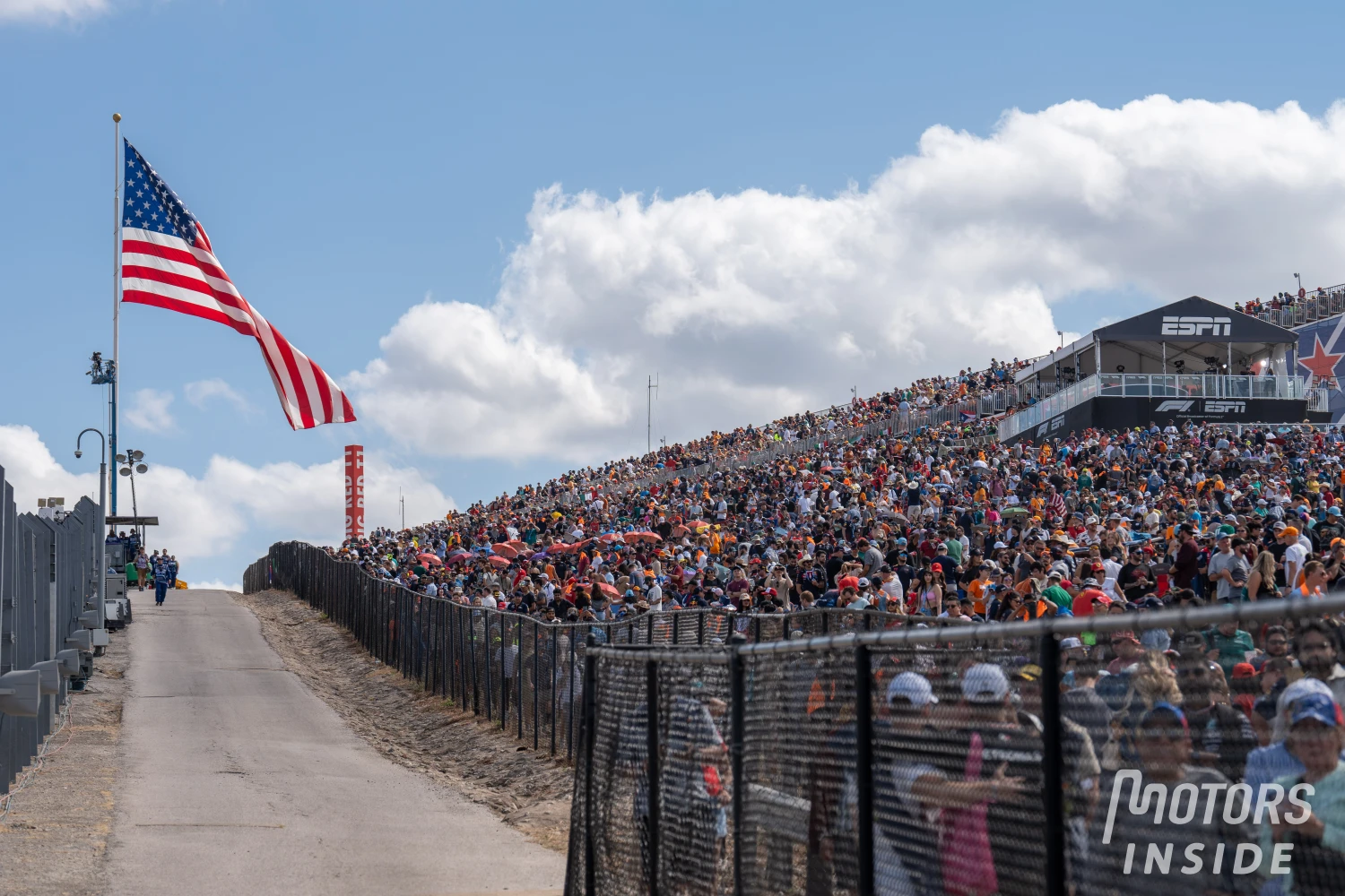 A fine of 500,000 € for the United States Grand Prix following the invasion of fans